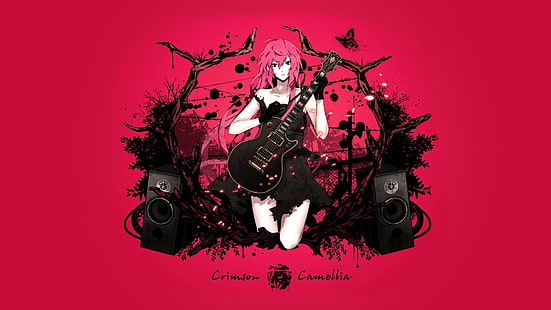 Gitarre, Anime Girls, Vocaloid, Megurine Luka, HD-Hintergrundbild HD wallpaper