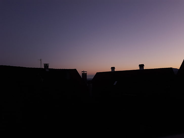 morning, silhouette, Austria, HD wallpaper