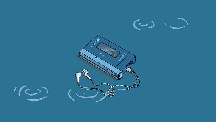 Walkman, toca-fitas, o bootleg boy 2, LoFi, Sony, fones de ouvido, HD papel de parede