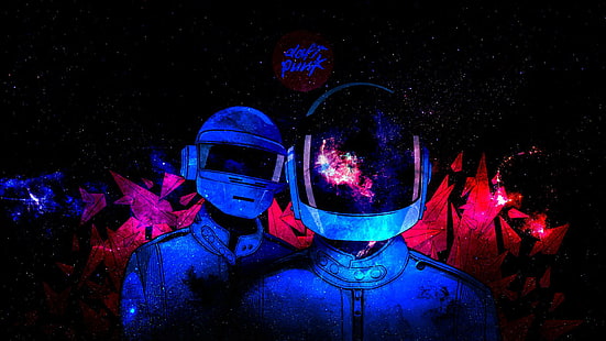 Daft Punk, abstract, HD wallpaper HD wallpaper