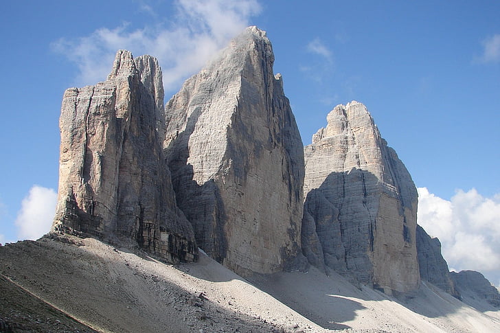 Горы, Tre cime di Lavaredo, Клеттерн, HD обои