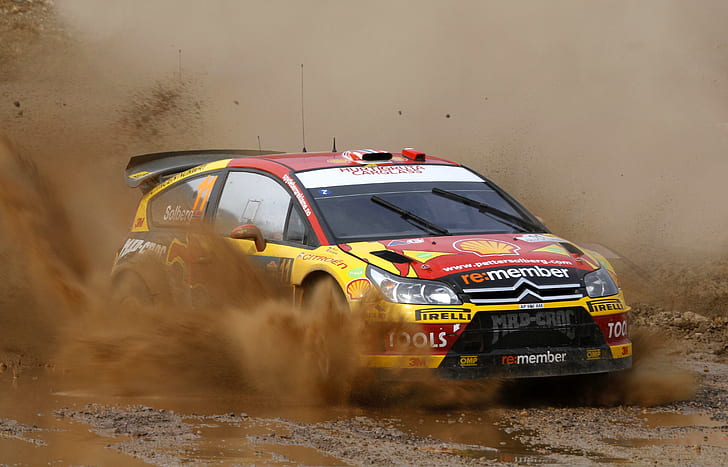 Auto, Sport, Dirt, Citroen, Squirt, WRC, Solberg, Rally, The front, HD тапет