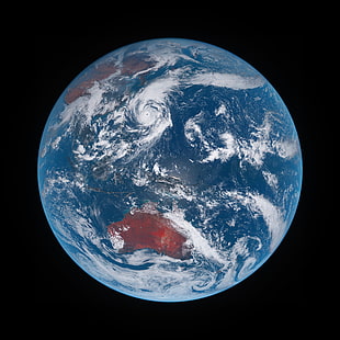 Erde digitale Tapete, Erde, Weltraum, Sonnensystem, Universum, Atmosphäre, Wolken, Planet, HD-Hintergrundbild HD wallpaper