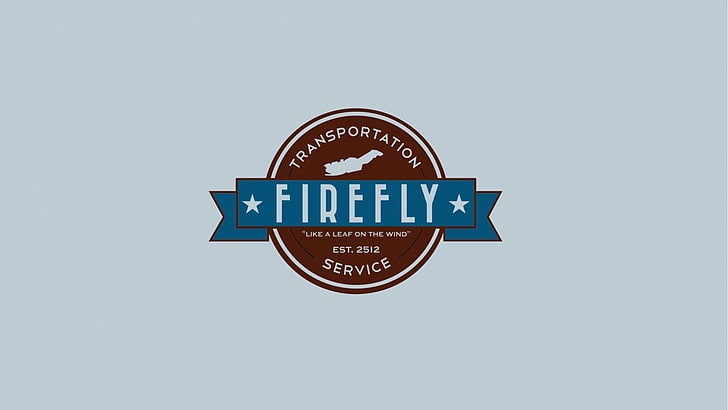 reklama usługi transportowej świetlika czerwonego i niebieskiego, Firefly, prosta, Tapety HD