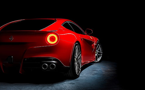 Rojo Ferrari F12 Berlinetta, Ferrari F12, Ferrari Berlinetta, Fondo de pantalla HD HD wallpaper