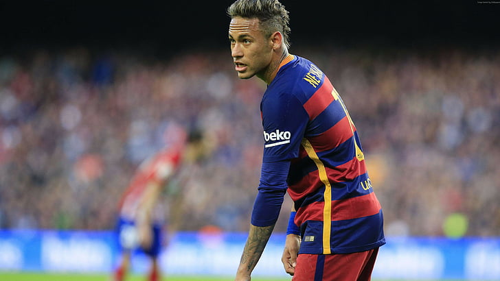 Neymar, Barcelona, FCB, soccer, 4K, HD wallpaper