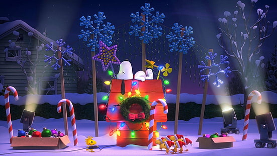 Film, The Peanuts Movie, Weihnachten, Snoopy, HD-Hintergrundbild HD wallpaper