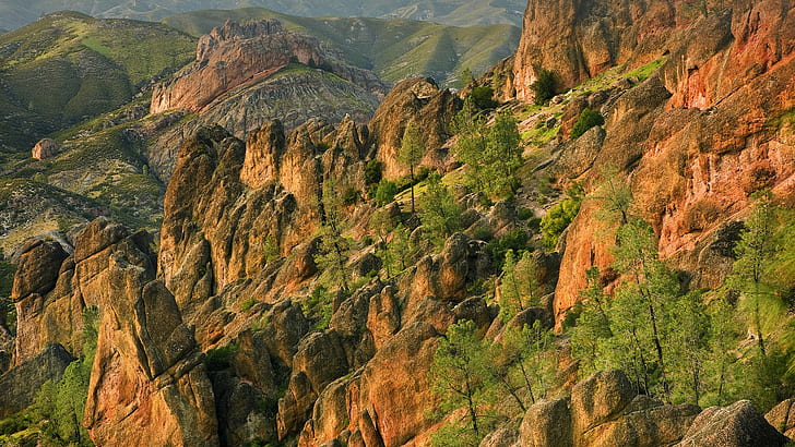 Landschaft, Natur, Bäume, Felsen, HD-Hintergrundbild