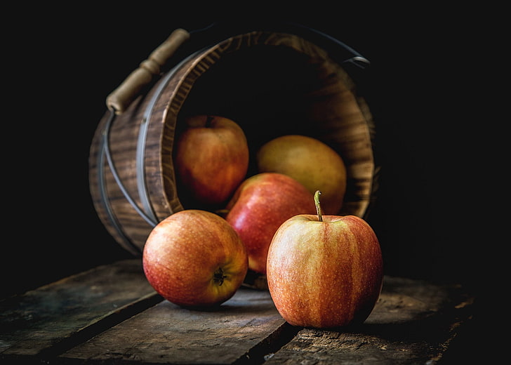 fruta, manzanas, comida, bodegones, Fondo de pantalla HD