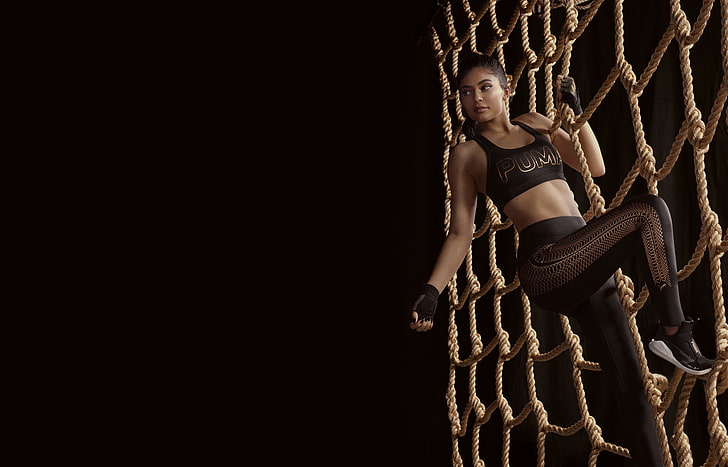 Puma campaign, 4K, Kylie Jenner, 8K, 2018, Velvet Rope Collection, HD wallpaper