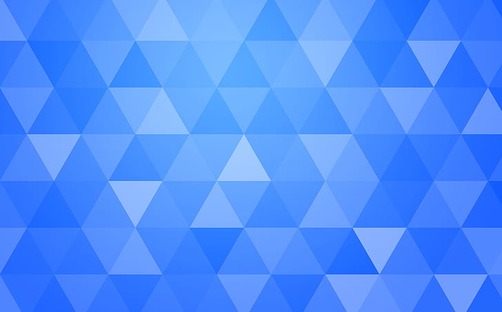 青の抽象的な幾何学的な三角形の背景、エアロ、パターン、青、抽象的な、モダン、デザイン、背景、パターン、図形、三角形、幾何学、幾何学的、多角形、菱形、8K、 HDデスクトップの壁紙