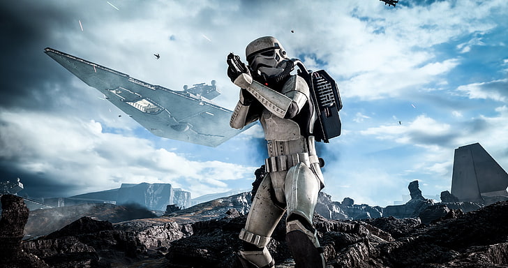 Star Wars clone trooper poster, star wars, battlefront, electronic arts, HD wallpaper