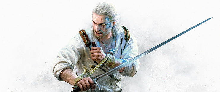 Gerald of Rivia The Witcher digital tapet, The Witcher, The Witcher 3: Wild Hunt, Geralt of Rivia, videospel, HD tapet HD wallpaper