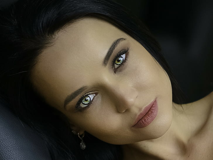 Angelina Petrova, wanita, wajah, potret, model, Wallpaper HD