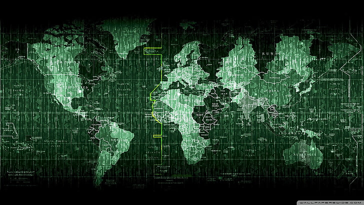 иллюстрация карты мира, карта мира, карта, сетка, HD обои