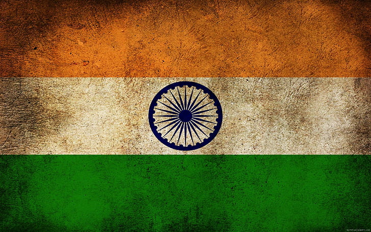 Indisk flagga, Indonesiens flagga, Indien, flagga, världen, HD tapet