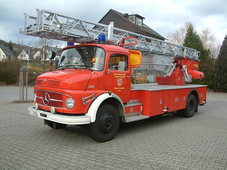 سيارة المطافئ شاحنة إطفاء الألمانية Oldtimer Firetruck Cars Other HD Art، mercedes، Germany، Fire Truck، German Firetruck، Oldtimer، Oldtimer Firetruck، خلفية HD