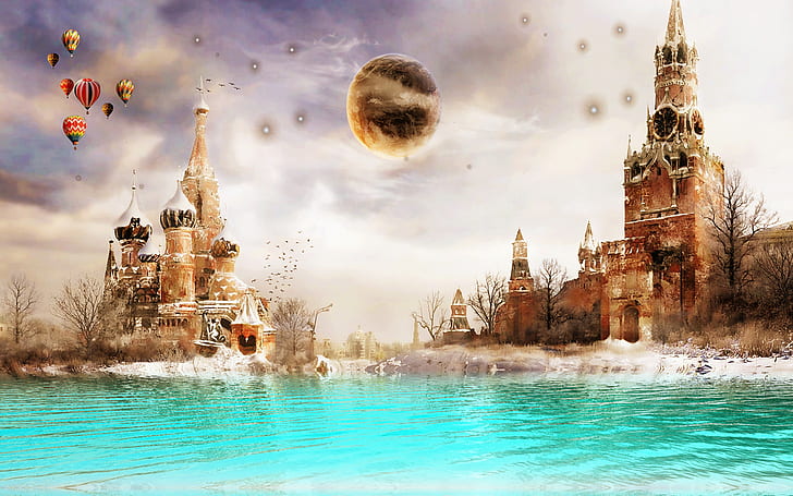 Moscow Dreamland HD, fantasy, dreamy, mosca, dreamland, Sfondo HD