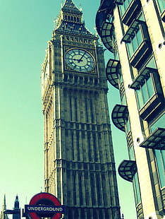 часы, Лондон, Биг Бен, Англия, HD обои HD wallpaper
