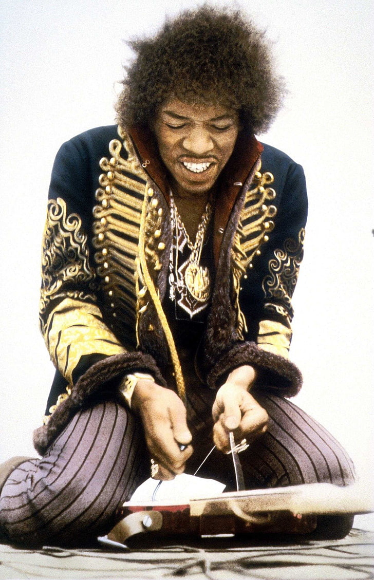 Jimi Hendrix, musicista, uomini, droghe, Sfondo HD, sfondo telefono