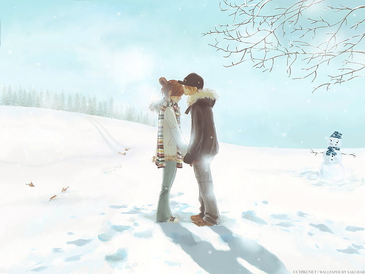 Anime, bokura, couple, ita, love, series, snow, winter, HD wallpaper |  Wallpaperbetter