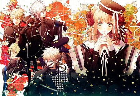 Amnesia, anime wallpaper, amnesia, ukyo, ikki, toma, heroine, shin, kent, HD wallpaper HD wallpaper