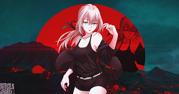 Sabre, Sabre Alter, Anime Girls, Anime, rosa Haare, Hosen, Fate Series, HD-Hintergrundbild HD wallpaper