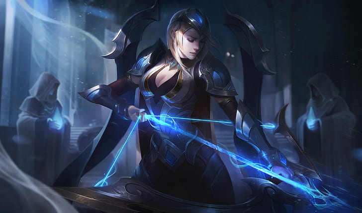 arme, oeuvre d'art, Championship Ashe, League of Legends, Ashe (League of Legends), Fond d'écran HD