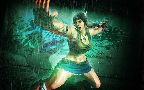 Julia Chang dans Tekken, personnage d'anime féminin aux cheveux noirs, Tekken, Julia, Chang, jeux, Fond d'écran HD HD wallpaper