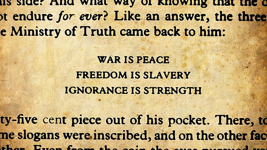 Citazione dei libri di George Orwell del 1984, Sfondo HD HD wallpaper