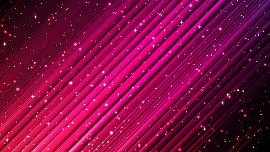 الفضاء ، مجردة ، خطوط ، وردي ، نجوم، خلفية HD HD wallpaper