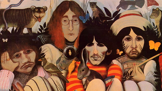 The Beatles, Paul McCartney, John Lennon, George Harrison, Ringo Starr, muzyka, Tapety HD HD wallpaper