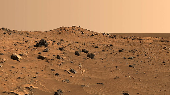Марс Чужой Пейзаж HD, пейзаж, космос, пришелец, Марс, HD обои HD wallpaper