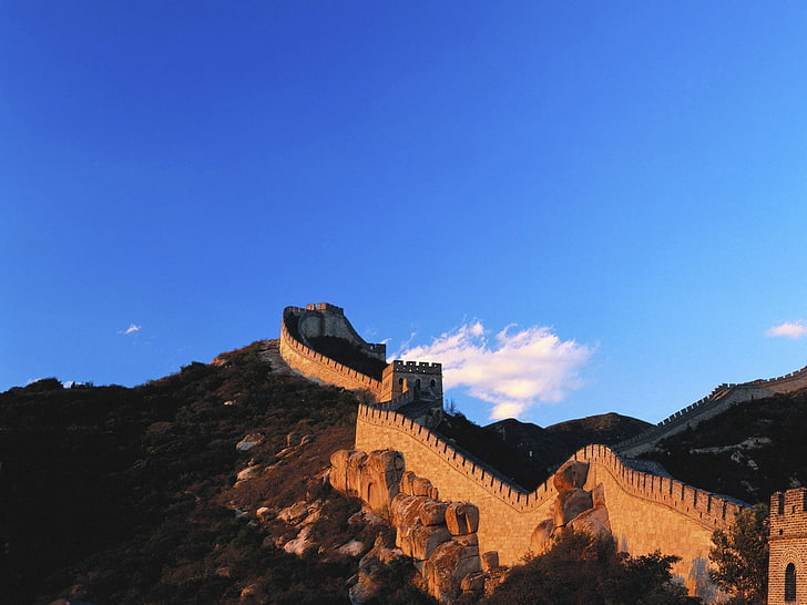 Великая китайская стена, китайская стена, китай, архитектура, ориентир, HD обои