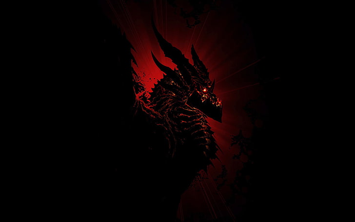 papel de parede digital dragão vermelho, World of Warcraft, dragão, videogames, HD papel de parede