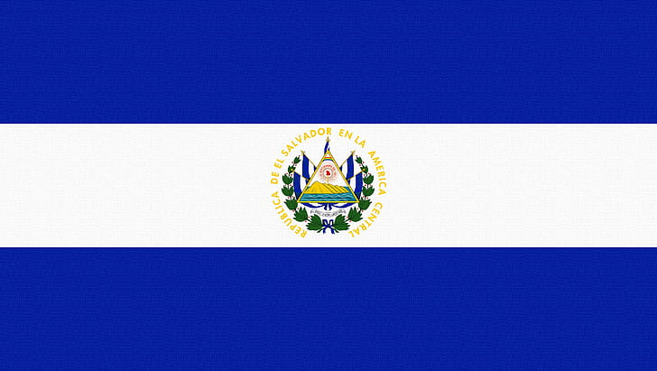 Flag, Salvador, El Salvador, HD wallpaper