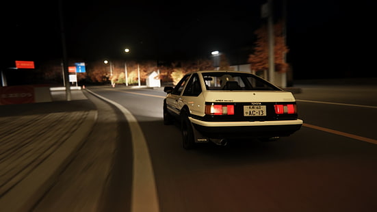 auto, auto d'epoca, Giappone, strada, Toyota, Super Car, Toyota Sprinter Trueno AE86 GT-Apex, Sfondo HD HD wallpaper