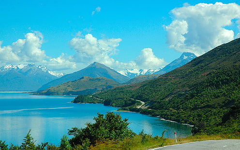 Download gratuito di Sfondi desktop gratis di Lago Pukaki Nuova Zelanda Hd, Sfondo HD HD wallpaper