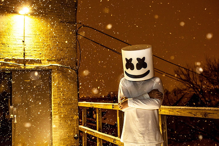 Marshmello, DJ, Musik, Sänger, HD, Schnee, HD-Hintergrundbild
