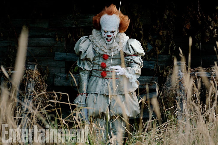 Pennywise тапет, Movie, It (2017), Pennywise (It), HD тапет
