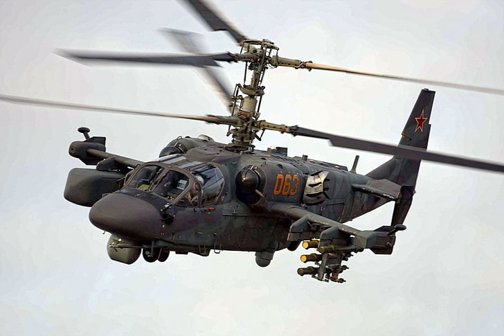 Elicotteri militari, alligatore Kamov Ka-52, Sfondo HD