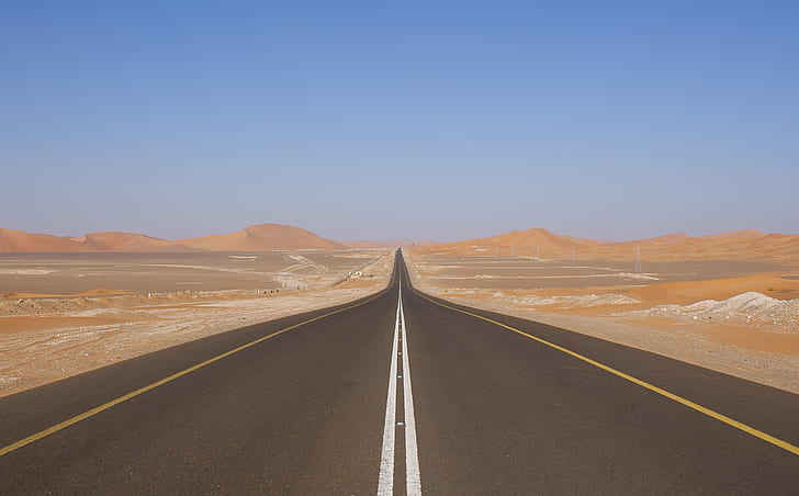 route du désert route du désert 3018x1872 Nature Deserts HD Art, route, désert, Fond d'écran HD
