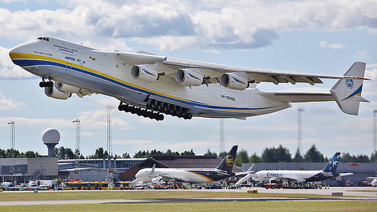أنتونوف An-225 Mriya ، طائرات ، مطار ، نقل ، شحن، خلفية HD HD wallpaper