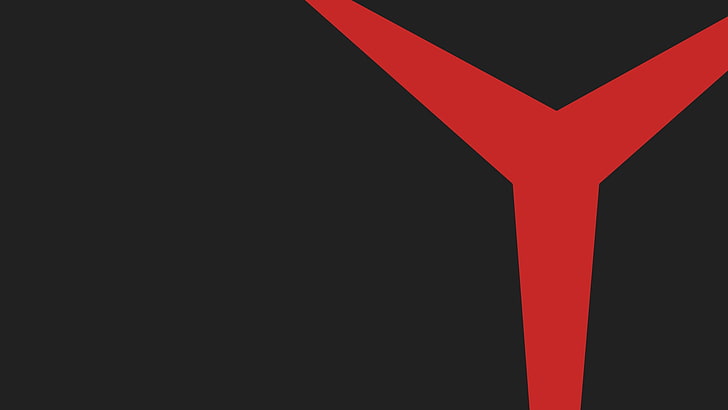 Legion, Lenovo, Material Style, Minimalismus, rot, HD-Hintergrundbild