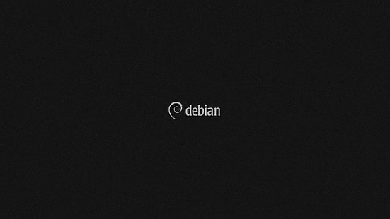 Linux, Debian, minimalismo, monocromático, computador, HD papel de parede HD wallpaper