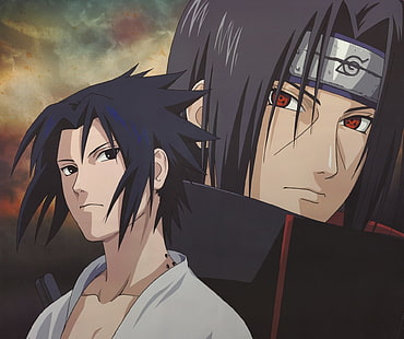 Anime, Naruto, Itachi Uchiha, Sasuke Uchiha, HD papel de parede HD wallpaper