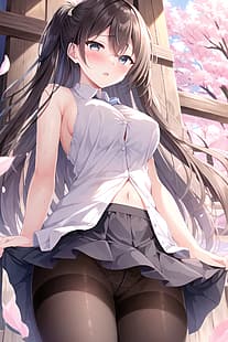 Anime, Anime Girls, Stable Diffusion, KI-Kunst, Kunstwerke, digitale Kunst, HD-Hintergrundbild HD wallpaper