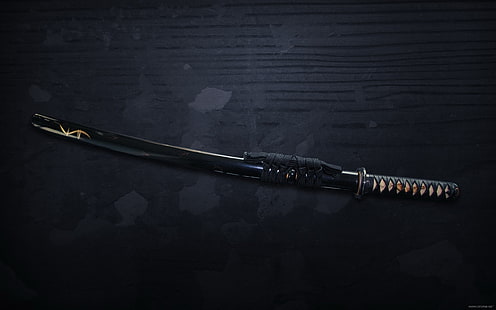 Wakizashi, arme, épée, Wazikashi, katana, samouraï, Fond d'écran HD HD wallpaper