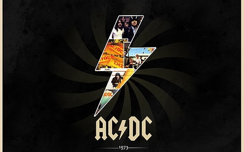 Ac Dc Logo, ac dc, логотип, фон, HD обои HD wallpaper