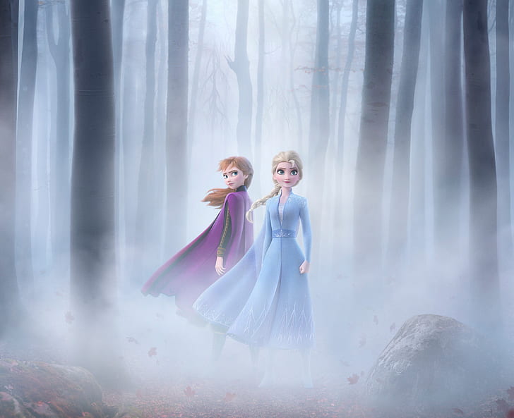Movie, Frozen 2, Anna (Frozen), Elsa (Frozen), HD wallpaper |  Wallpaperbetter